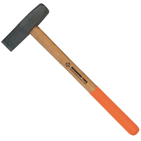 Warwood Tool 3 lb Cold Cutting Chisel, 16 Hickory Safety Grip Handle 45622